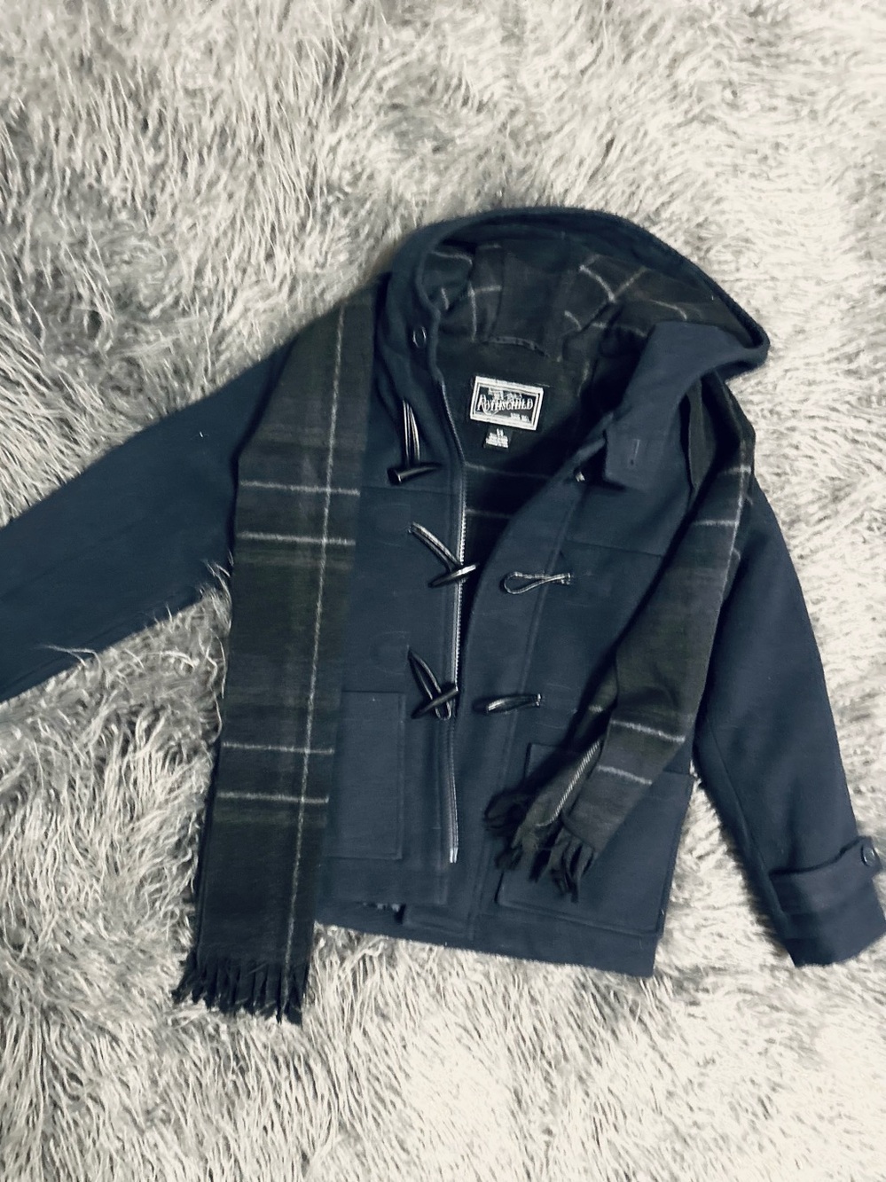 Tailored Rothschild Wool Pea Coat boys size 5/6